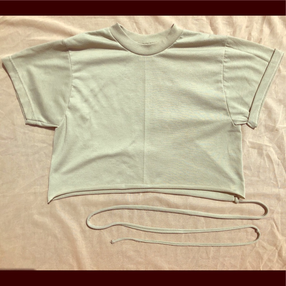 Tan Ripped T-shirt